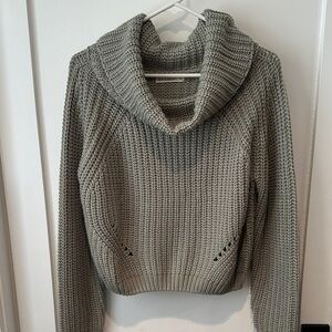 Moon & Madison Olive Cowl Neck Sweater